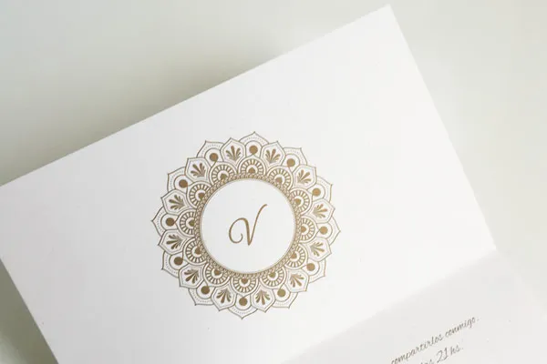 Tarjeta de boda personalizada