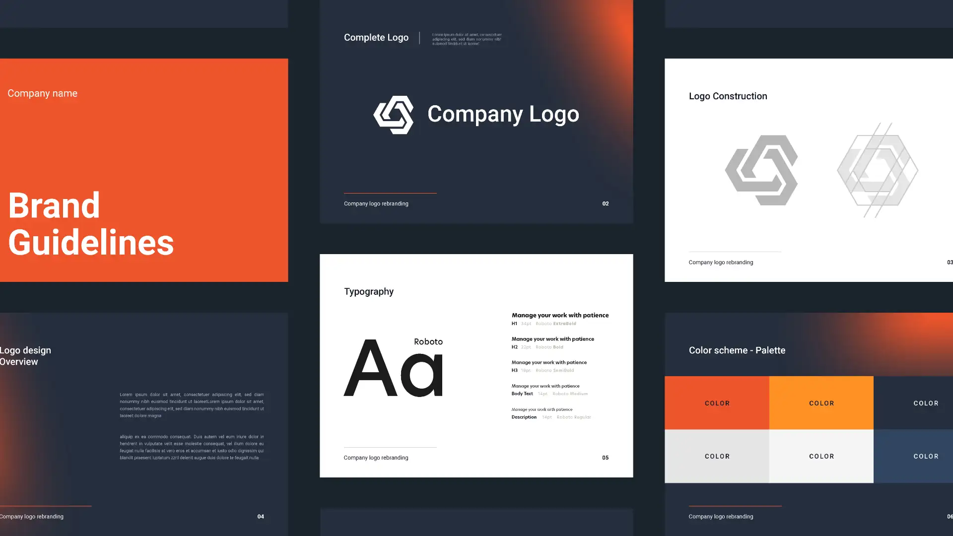 muestra de identidad visual